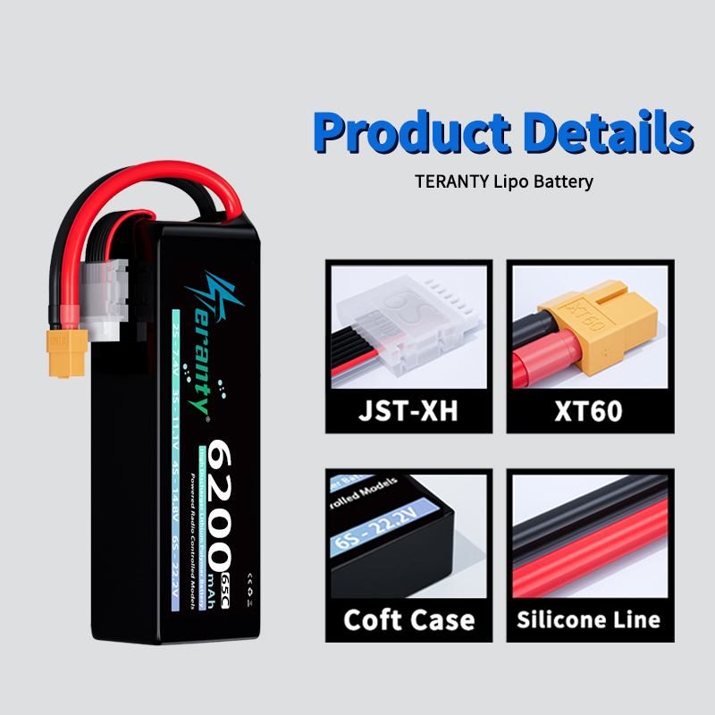 TERANTY 6S 6200mAh Lipo Batter - огляд і ціна Lipo Battery 6S