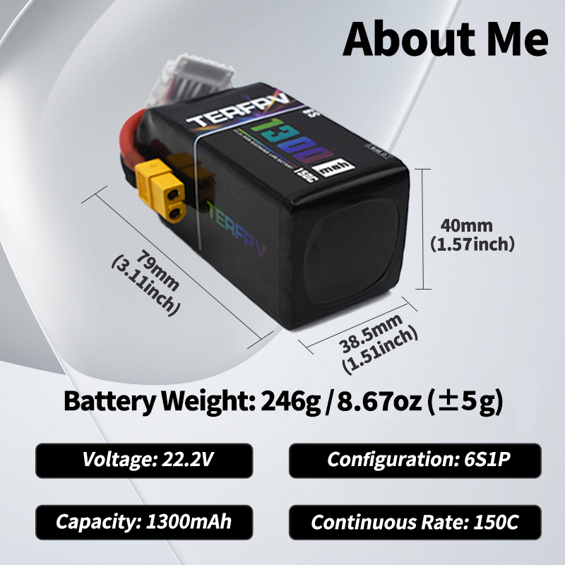 TERFPV Lipo Battery 6S 22.2V 1 - огляд і ціна Lipo Battery 6S