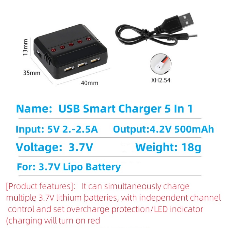 Syma X5HW X5HC X5C X5SW 3.7V 5 - огляд і ціна Balance Charger Rc