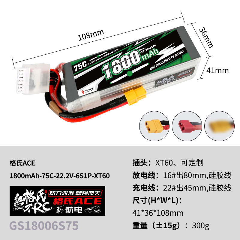 2Pcs Gens ACE 22.2V Lipo Batte - огляд і ціна Lipo Battery 6S