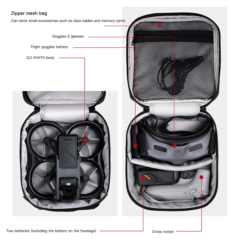 Portable Case Dual Layer Stora - огляд і ціна Dji Goggles