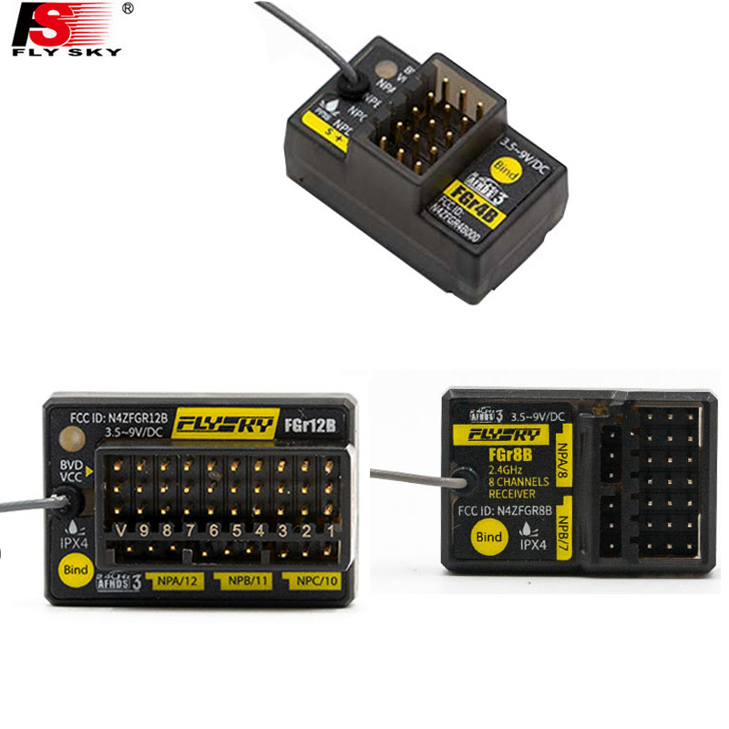 Flysky FGr4B FGr8B FGr12B 2.4G - огляд і ціна Radio Transmitter 2.4Ghz